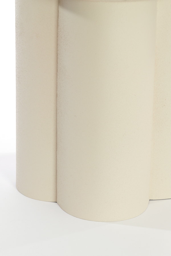 Light & Living Bijzettafel 'Mikola' 46cm, kleur Mat Crème