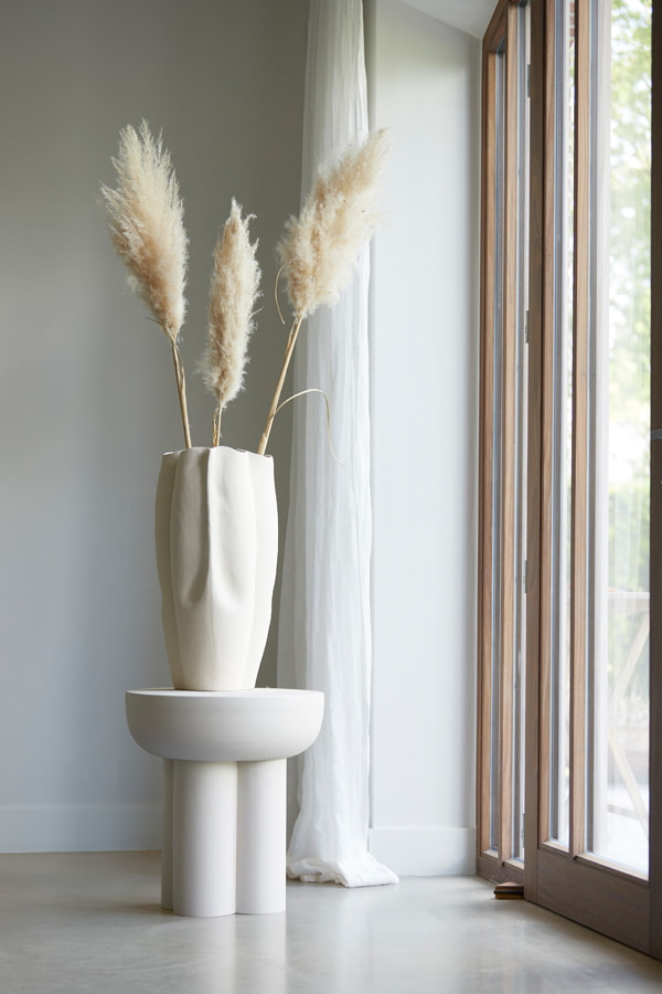 Light & Living Bijzettafel 'Mikola' 46cm, kleur Mat Crème