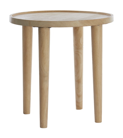 Light & Living Bijzettafel 'Qiano' Mangohout, 45cm, kleur Naturel
