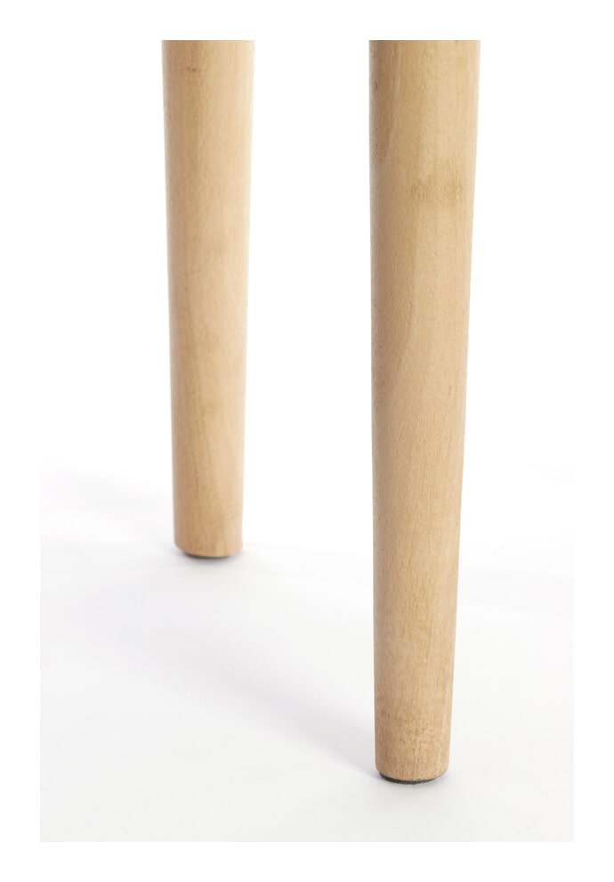 Light & Living Ronde Bijzettafel 'Qiano' Mangohout, 49cm, kleur Naturel