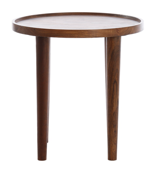 Light & Living Ronde Bijzettafel 'Qiano' Acaciahout, Ø49cm