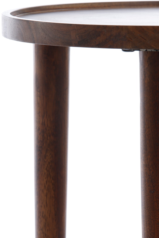 Light & Living Ronde Bijzettafel 'Qiano' Acaciahout, Ø49cm