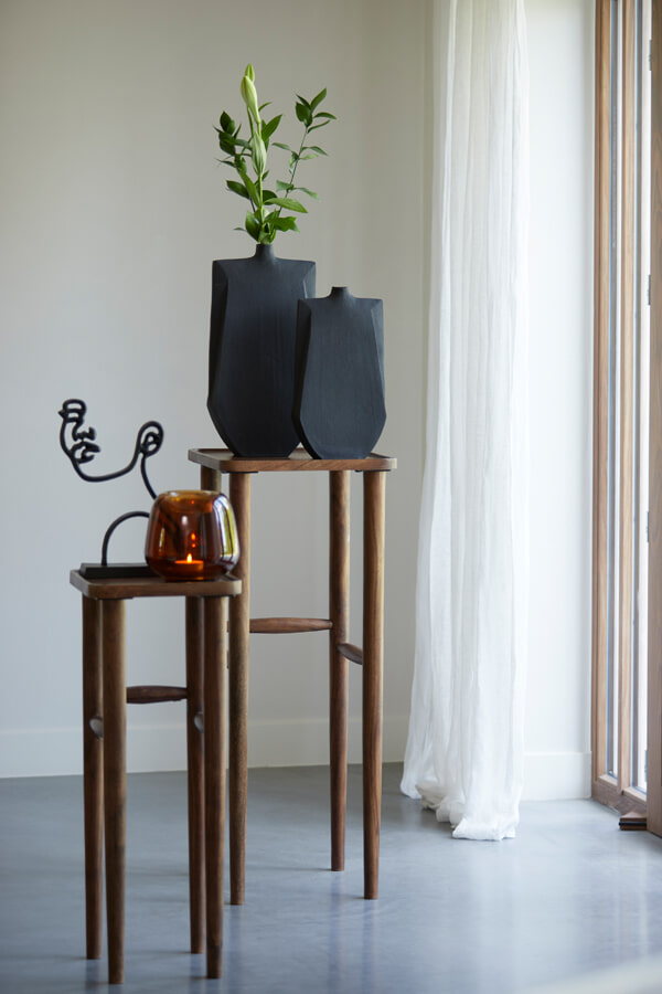 Light & Living Zuil 'Qiano' Acaciahout, 80cm hoog