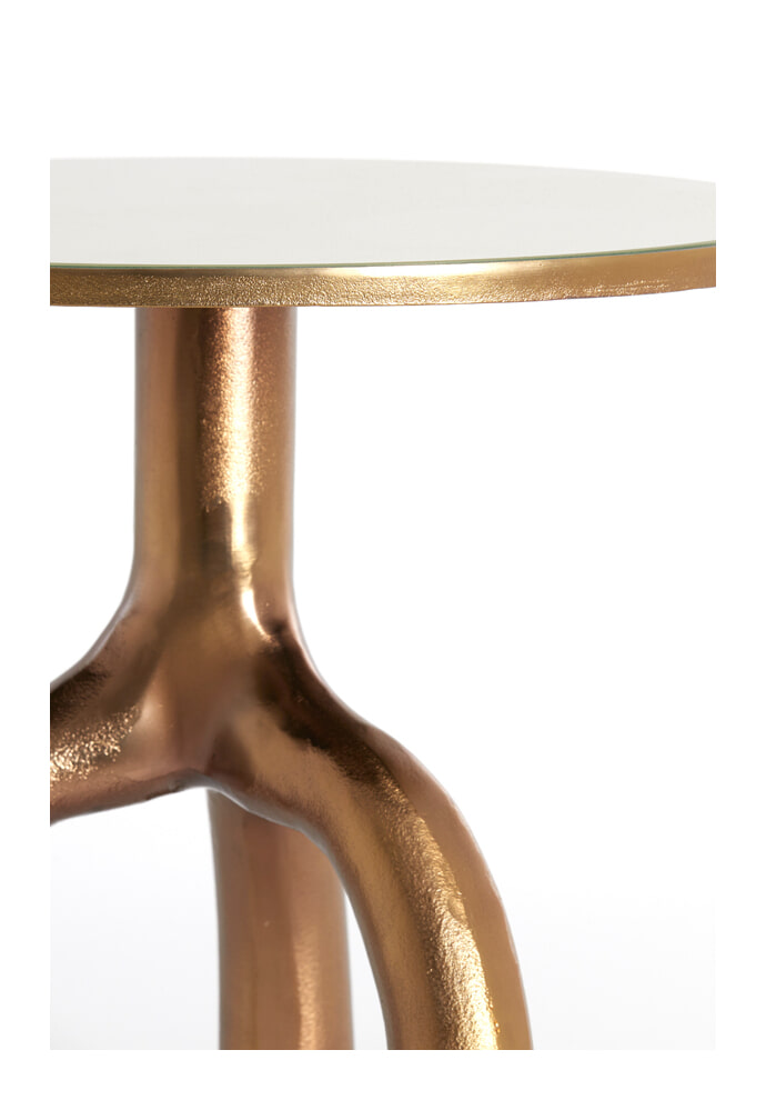 Light & Living Ronde Bijzettafel 'Mello' Ø50cm, kleur Brons