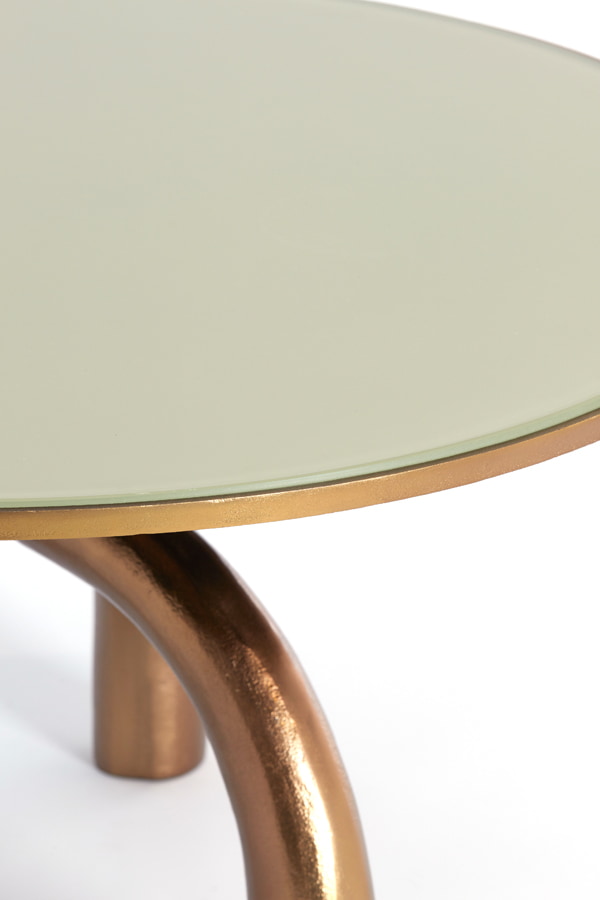 Light & Living Ronde Salontafel 'Mello' Ø76cm, kleur Brons