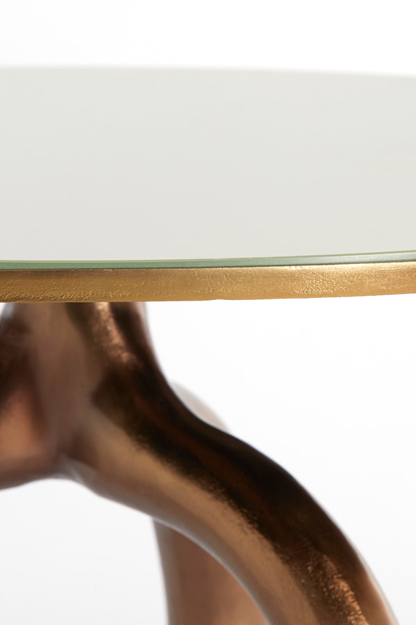 Light & Living Ronde Salontafel 'Mello' Ø76cm, kleur Brons