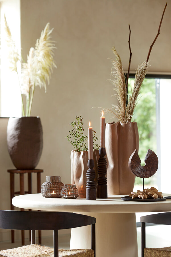 Light & Living Ronde Eettafel 'Kulona' 140cm, kleur Beige