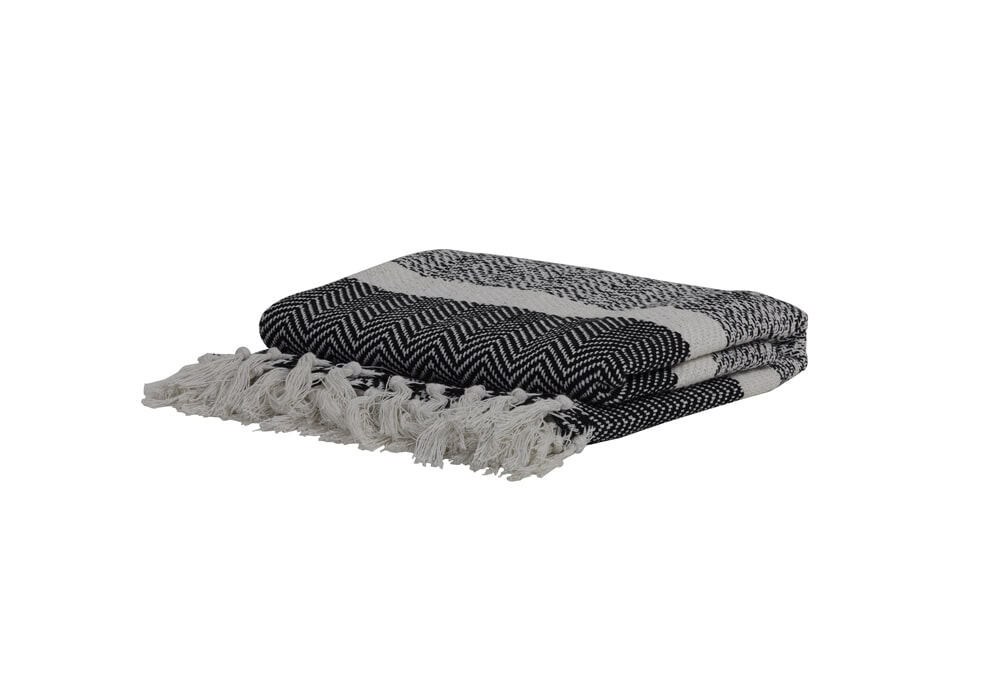 Light & Living Plaid 'Sene', black, kleur Zwart Light & Living Plaid 'Sene', black, kleur Zwart