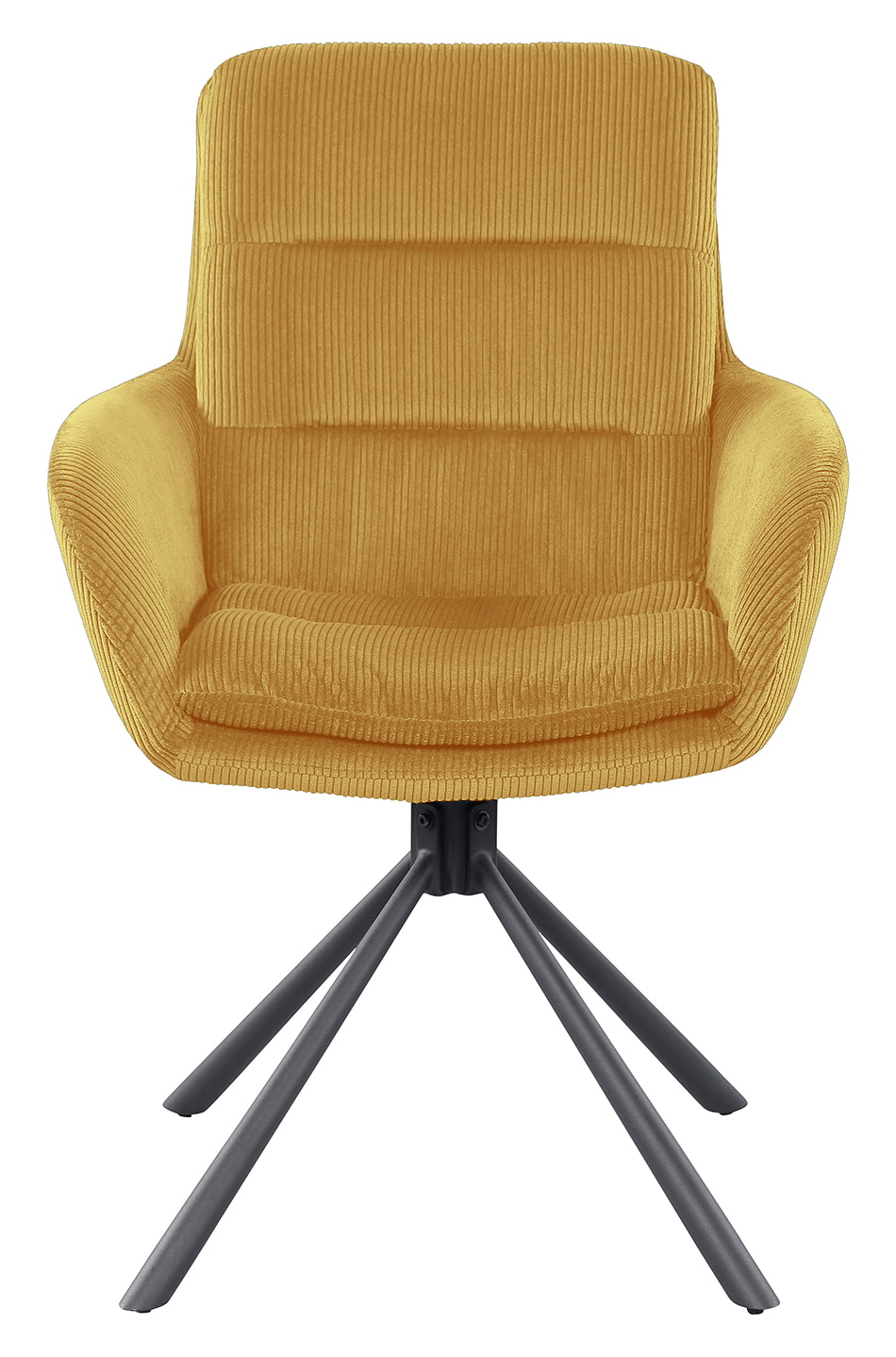 Artistiq Draaibare Eetkamerstoel 'Lashon' Rib, kleur Goud