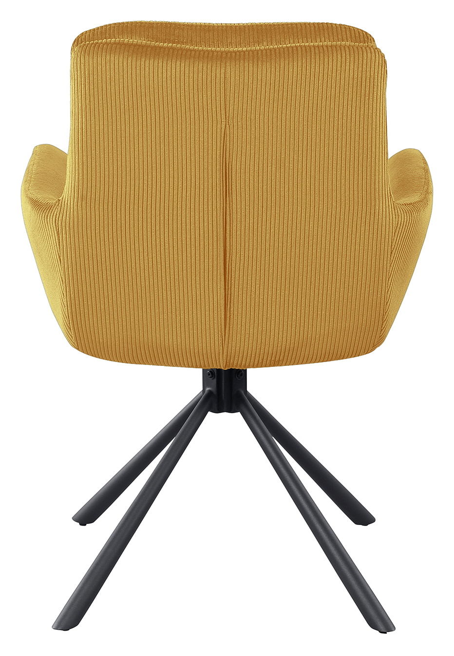 Artistiq Draaibare Eetkamerstoel 'Lashon' Rib, kleur Goud