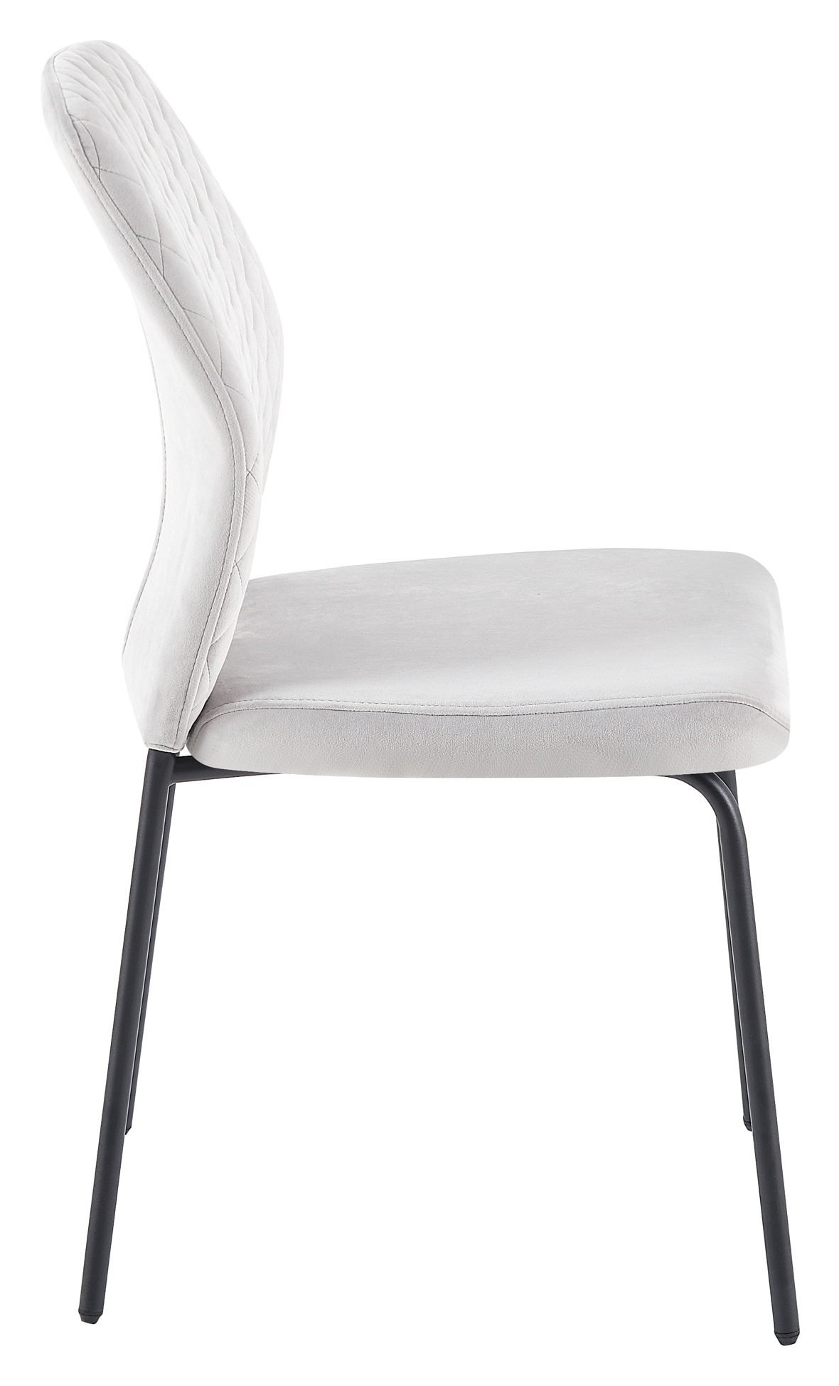 Artistiq Eetkamerstoel 'Chante' Velvet, kleur Lichtgrijs