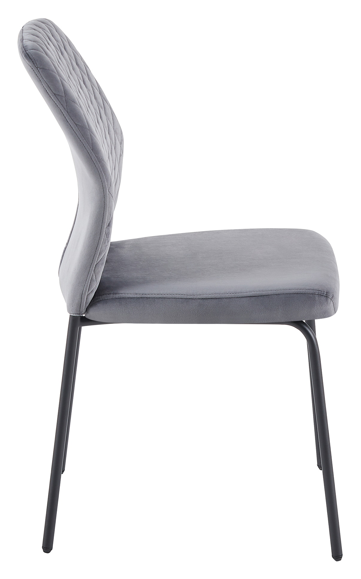 Artistiq Eetkamerstoel 'Chante' Velvet, kleur Grijs