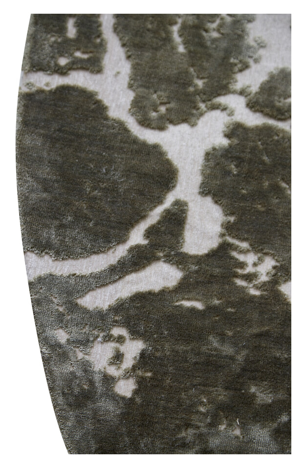 Light & Living Rond Vloerkleed 'Sjors' 200cm, kleur Olijfgroen