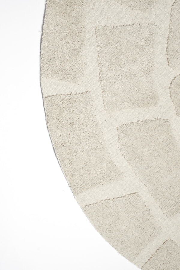 Light & Living Rond Vloerkleed 'Bajelo' 220cm, kleur Beige