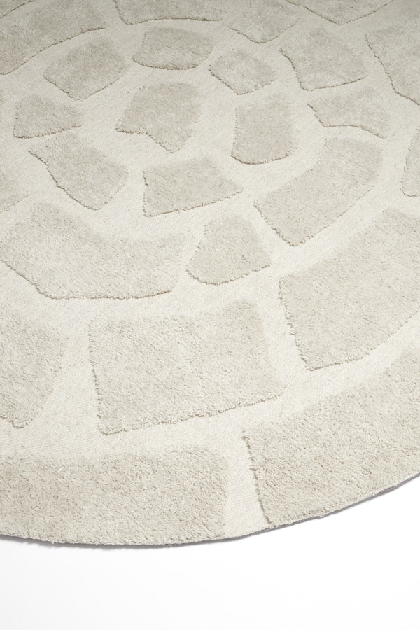 Light & Living Rond Vloerkleed 'Bajelo' 220cm, kleur Beige