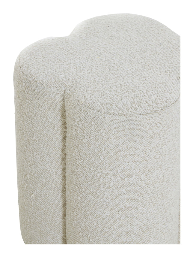 Light & Living Poef 'Nalani' Bouclé, kleur Crème