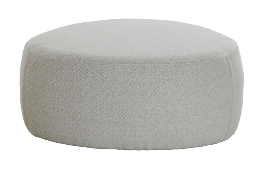 Light & Living Poef 'Liberia' Bouclé, 80 x 80cm, kleur Beige