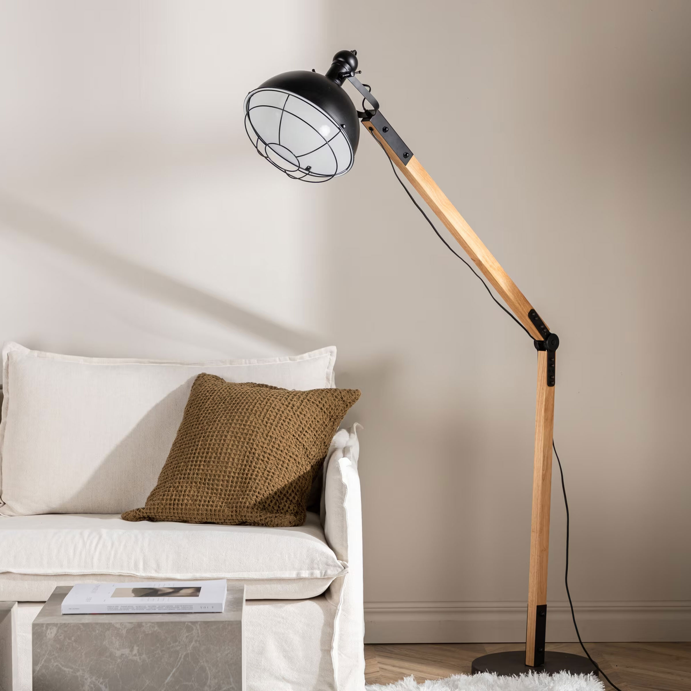 Nohr Vloerlamp Sevag 190cm hoog - Zwart