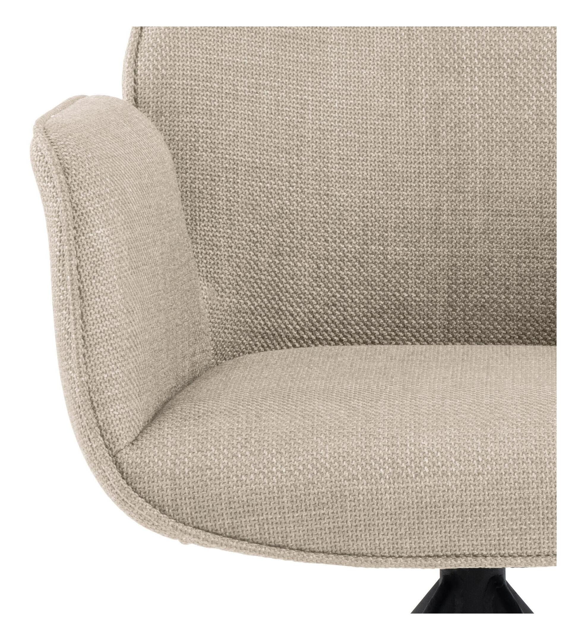 Bendt Draaibare Eetkamerstoel 'Chandler' Stof, kleur Beige