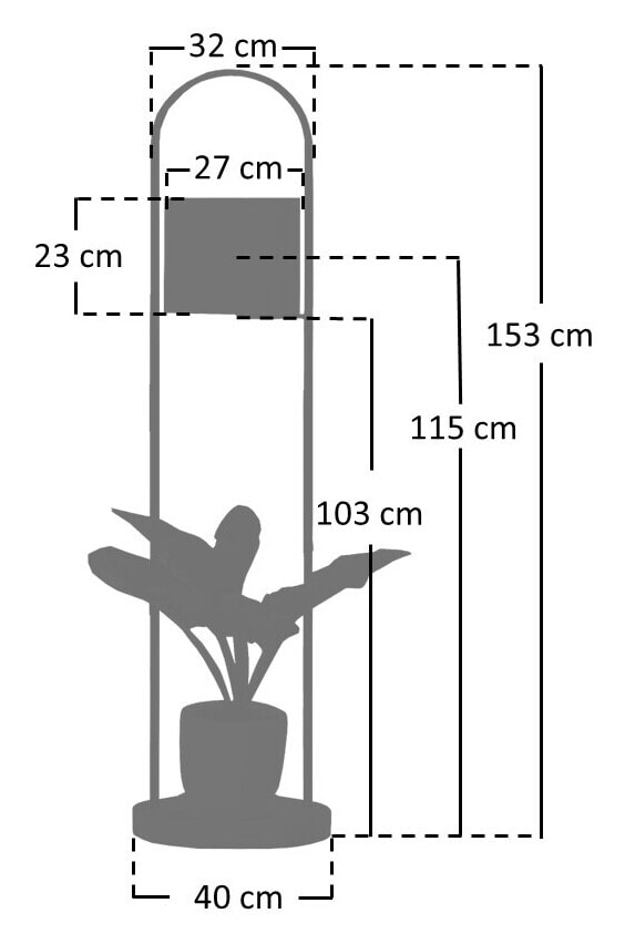 Artistiq Vloerlamp 'Adonnis' Met plateau, Acaciahout