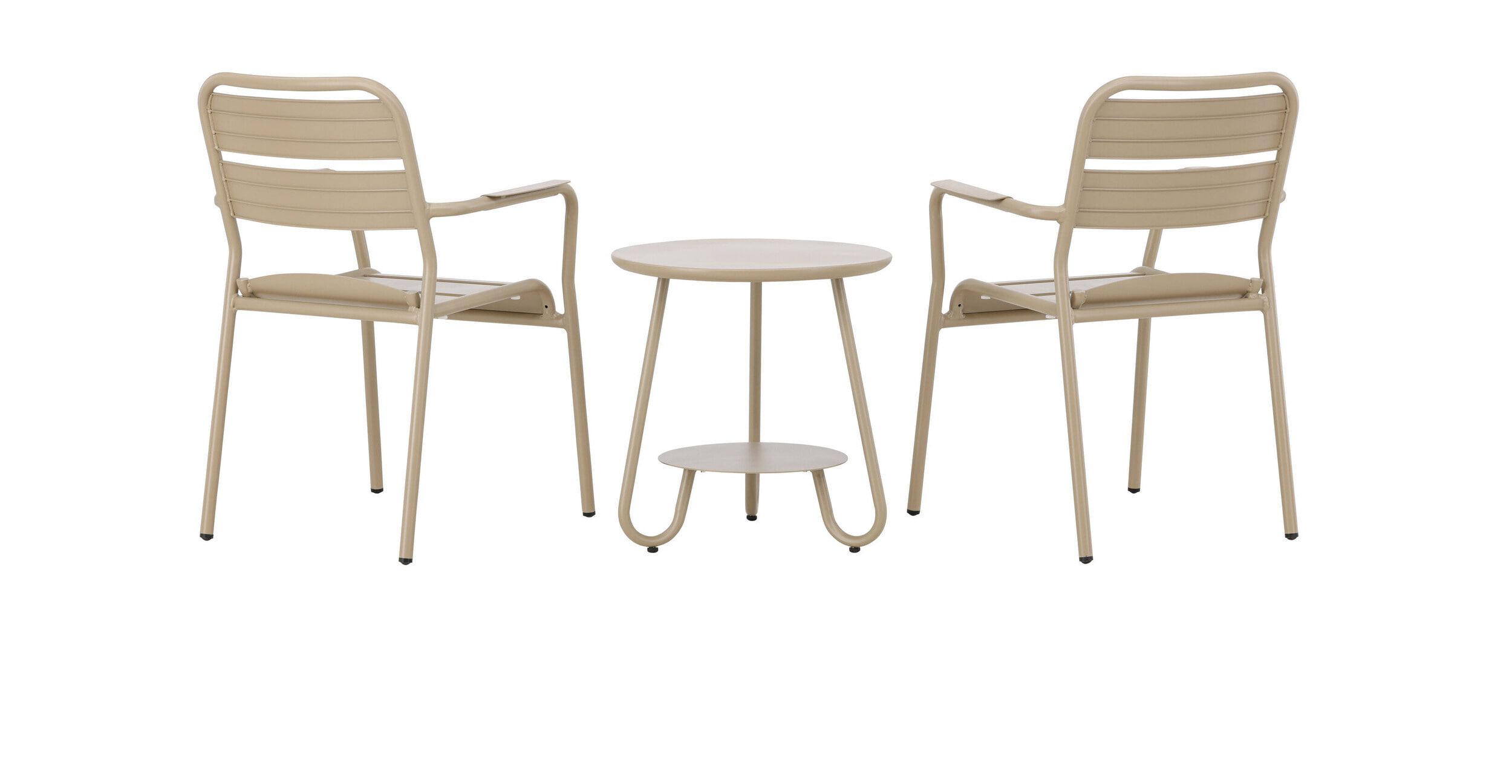 Nohr Loungeset 'Tandra' Met 2 stoelen en tafel, kleur Beige