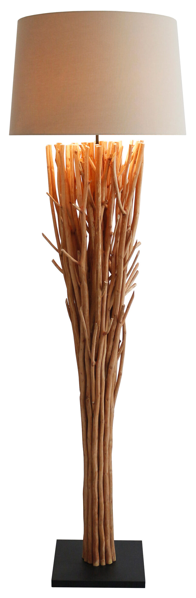 Artistiq Vloerlamp 'Rhoderick' Drijfhout, kleur Naturel