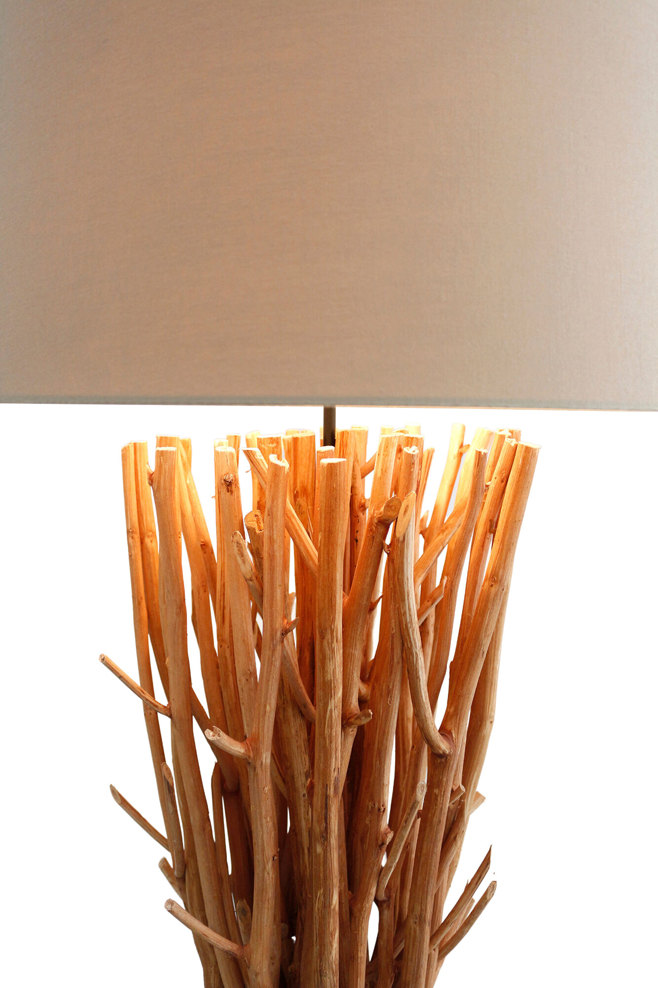Artistiq Vloerlamp 'Rhoderick' Drijfhout, kleur Naturel