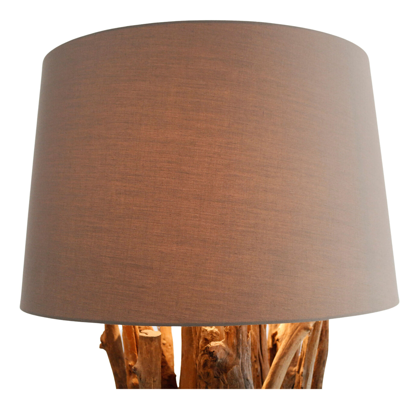 Artistiq Vloerlamp 'Rhoderick' Drijfhout, kleur Bruin