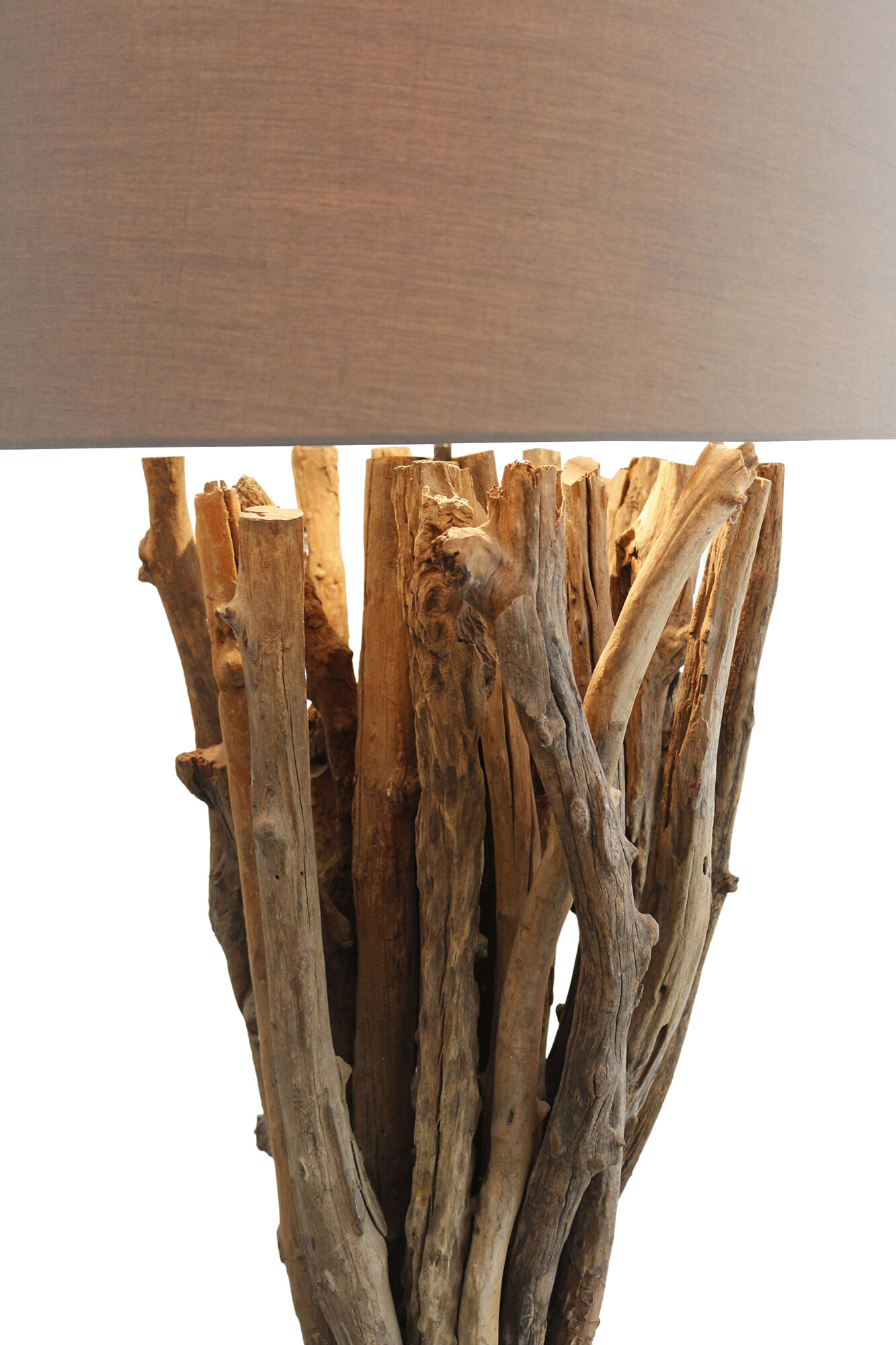 Artistiq Vloerlamp 'Rhoderick' Drijfhout, kleur Bruin