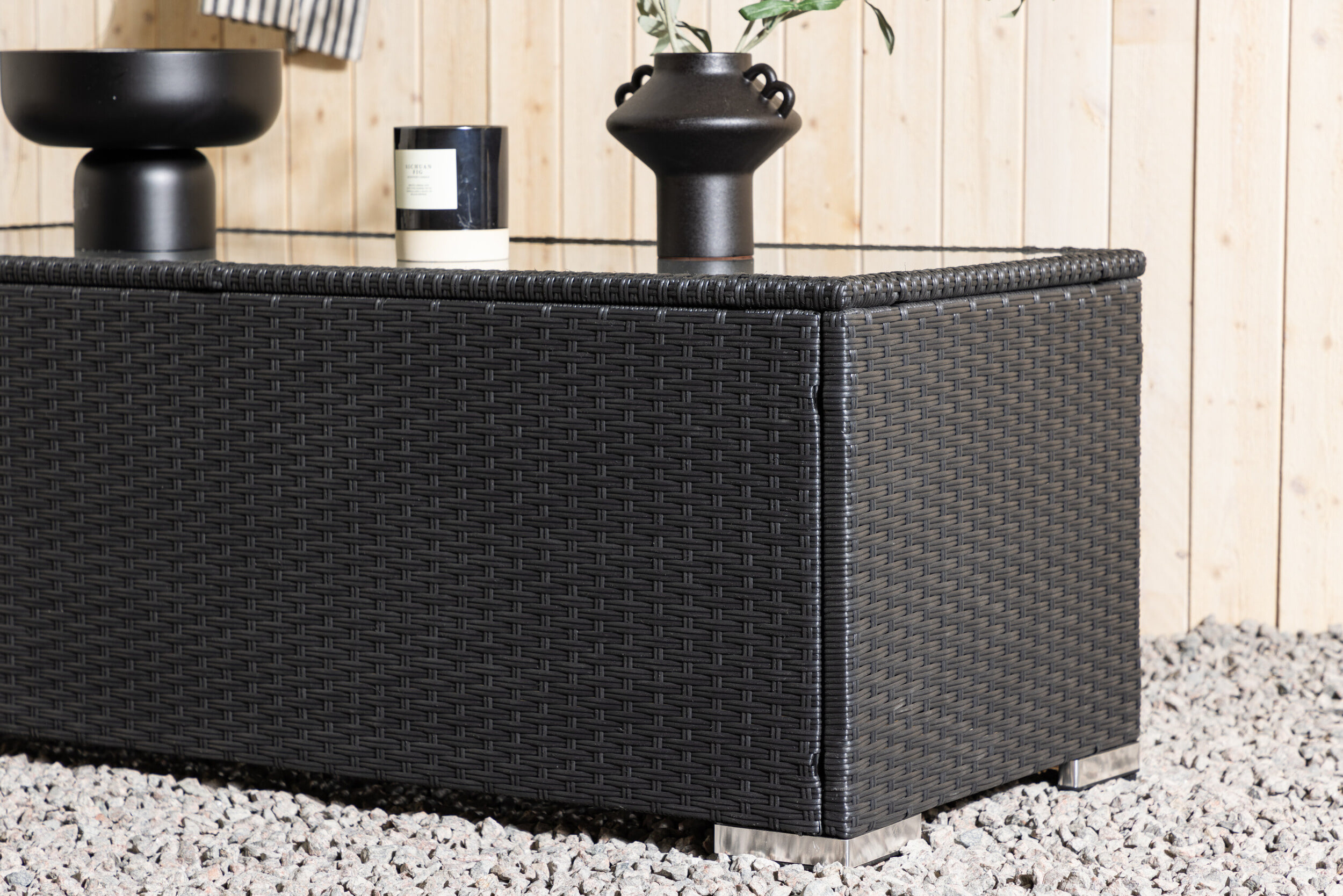 Nohr Loungetafel 'Kha' Wicker, 120 x 50cm