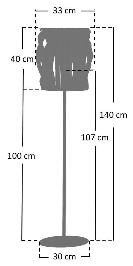 Artistiq Vloerlamp 'Vanessia' Drijfhout