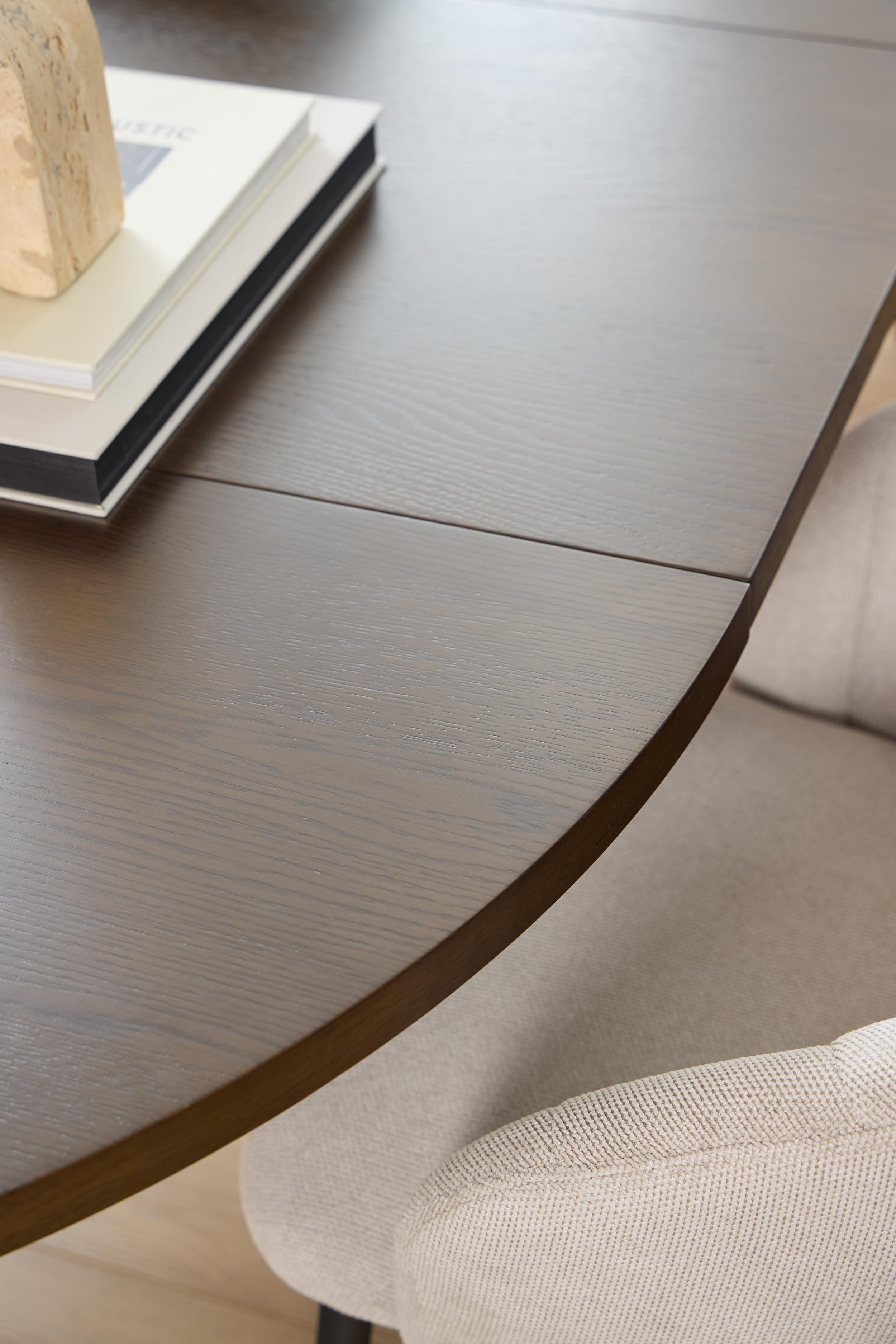 Bendt Uitschuifbare Ronde Eettafel 'Mads' Eiken, 120/170/220 x 120cm