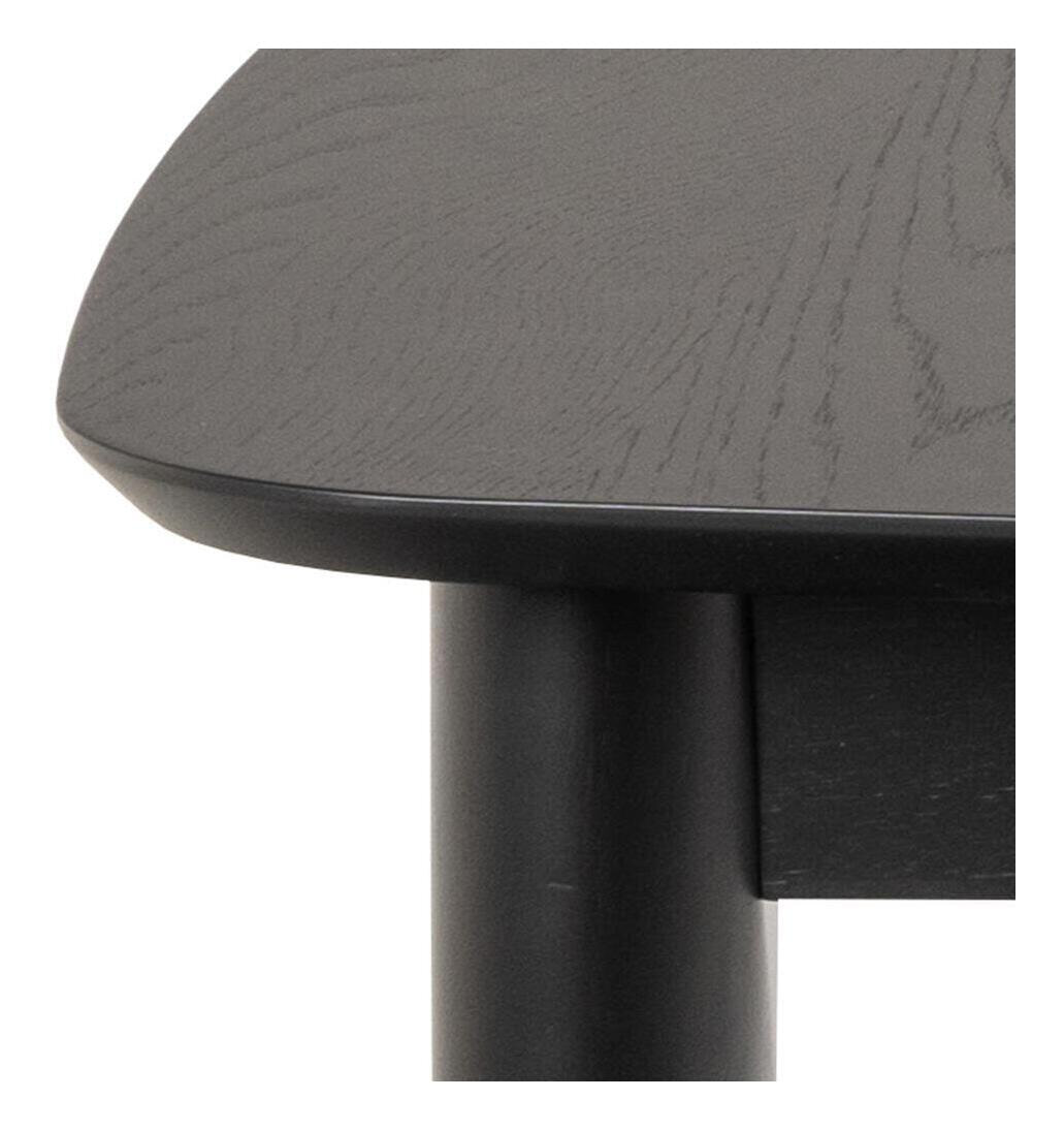 Bendt Uitschuifbare Eettafel 'Montreux' Eiken 180-219 x 90cm, kleur zwart