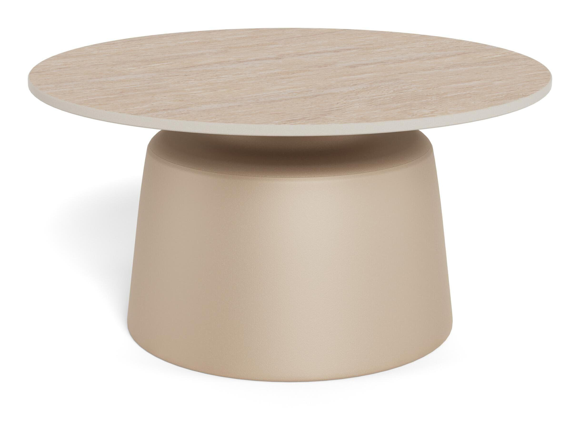 Bendt Ronde Salontafel Waleed Keramiek, 70cm - Beige
