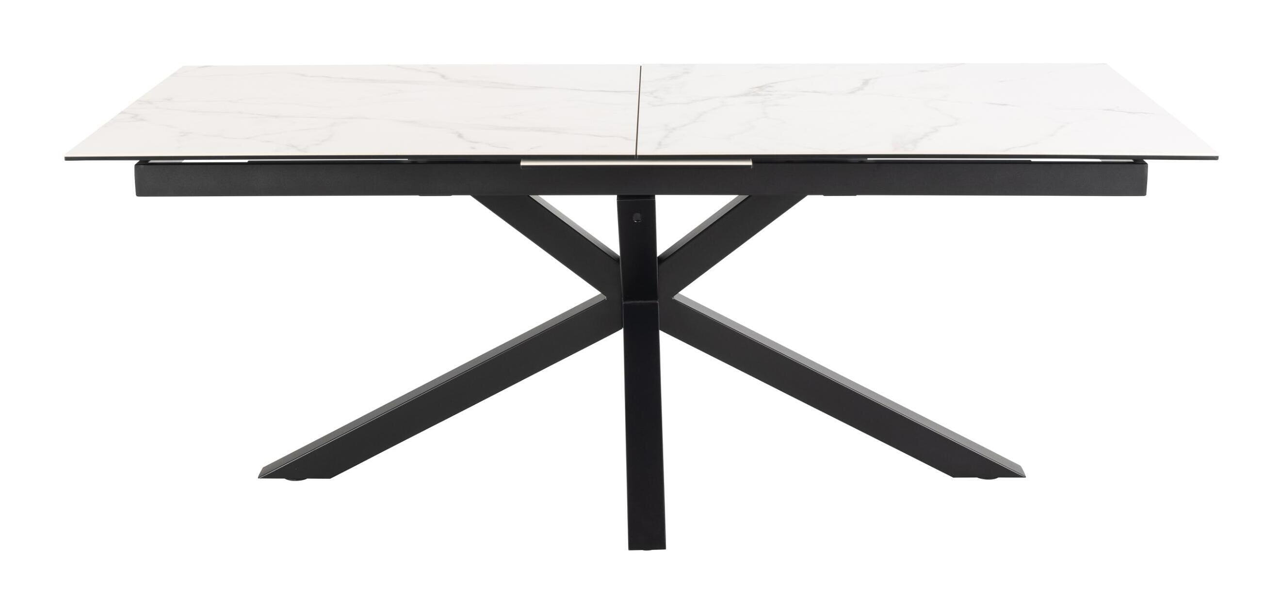 Bendt Uitschuifbare Eettafel 'Line' Keramiek, 200/240 x 100cm, kleur Wit