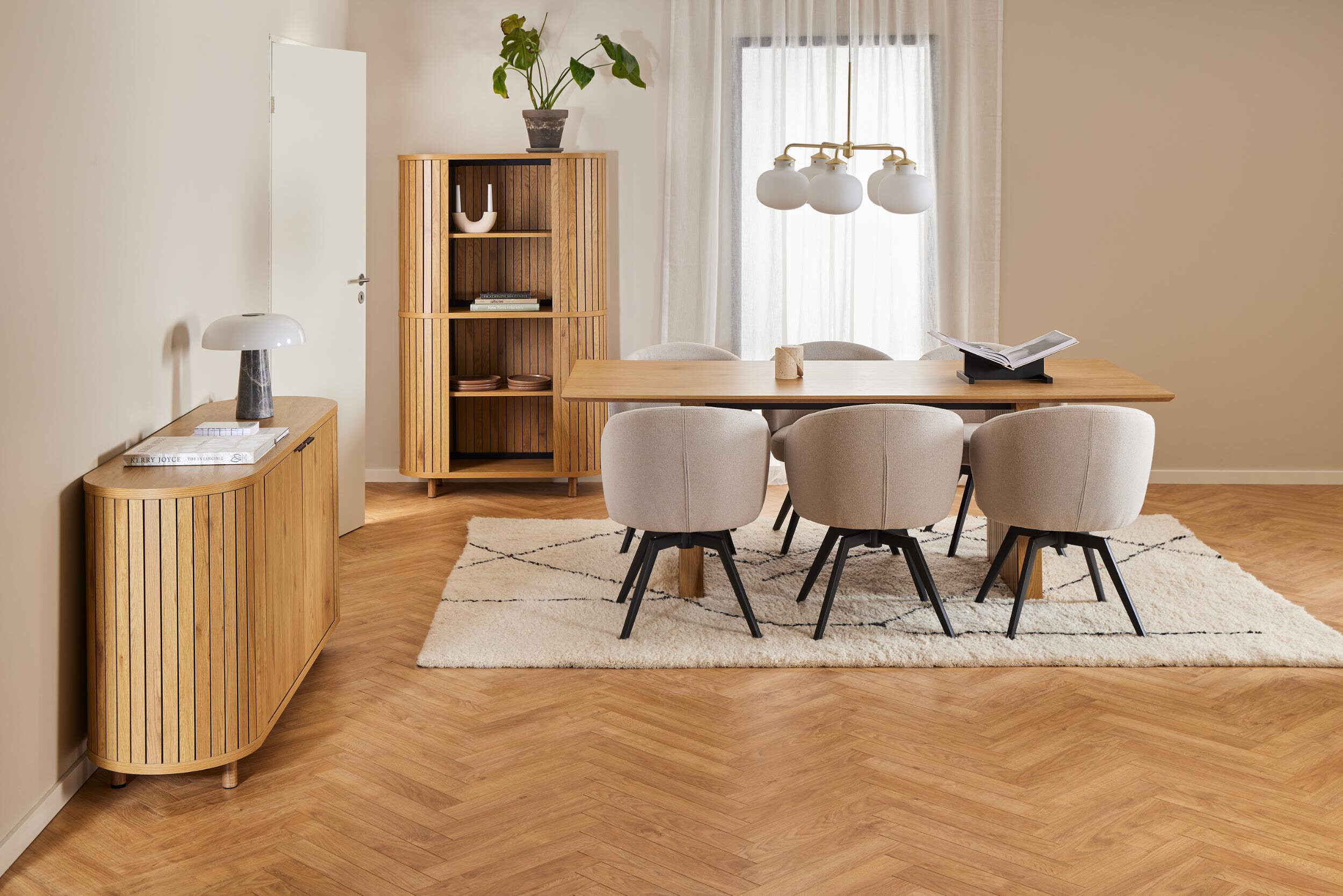 Bendt Eettafel 'Kennia' Eiken, 210 x 100cm