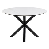 Bendt Ronde Eettafel 'Line' Keramiek, 119cm, kleur Wit