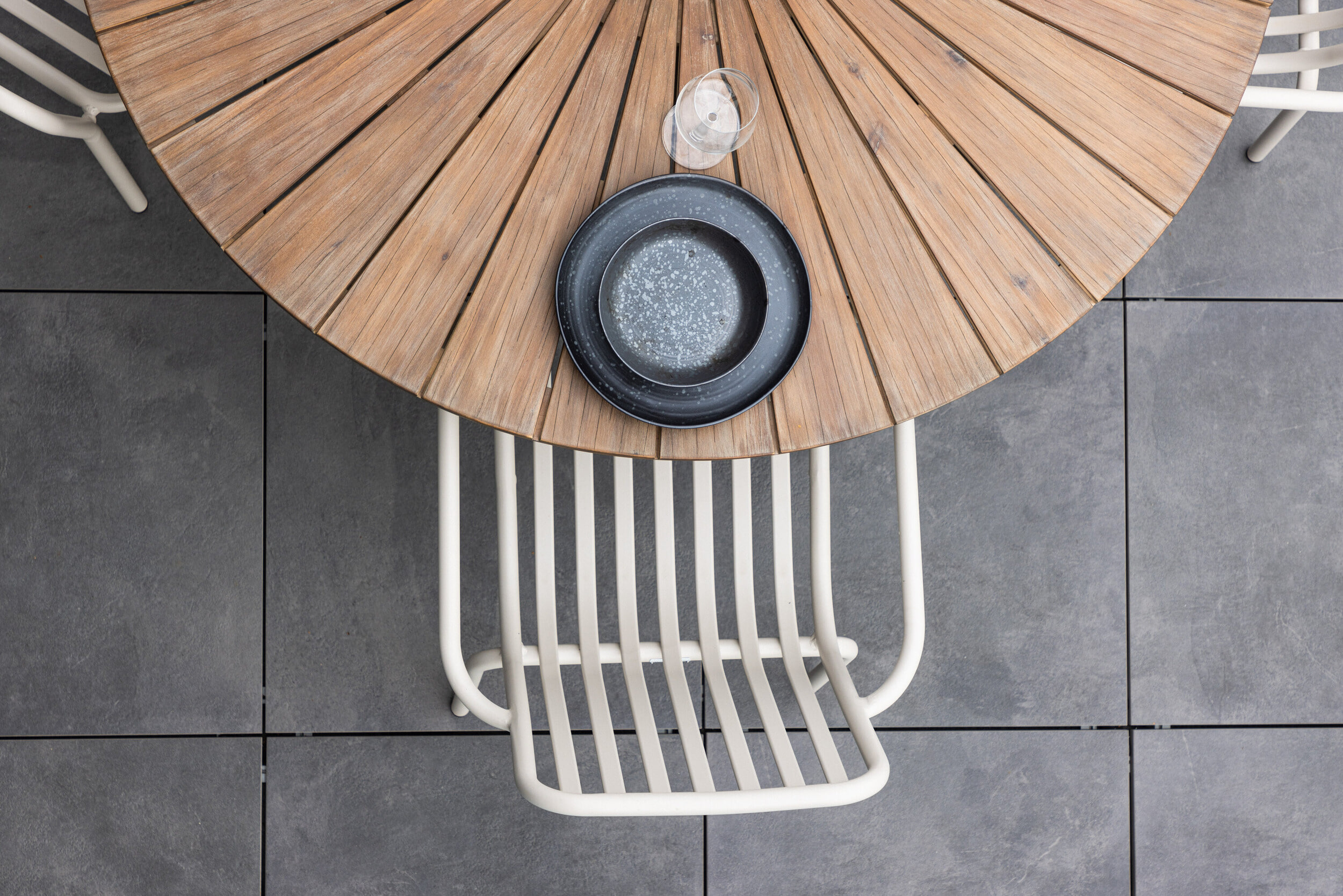 Nohr Ronde Tuintafel 'Dezman' Acaciahout, 140cm