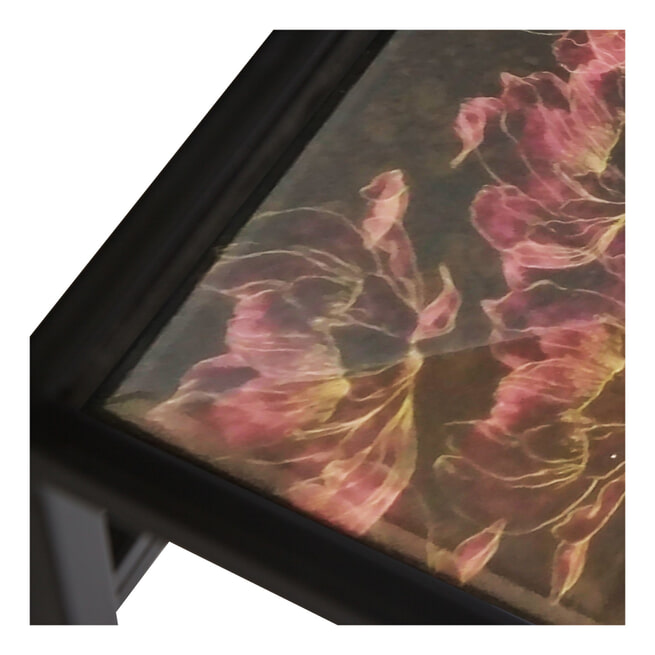 PTMD Sidetable 'Dena', Metaal, 120 x 77.5 x 24cm, kleur Zwart