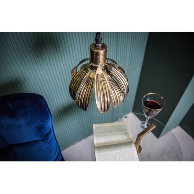PTMD Hanglamp 'Danice', Metaal, 30 x 18 x 18cm, kleur Goud