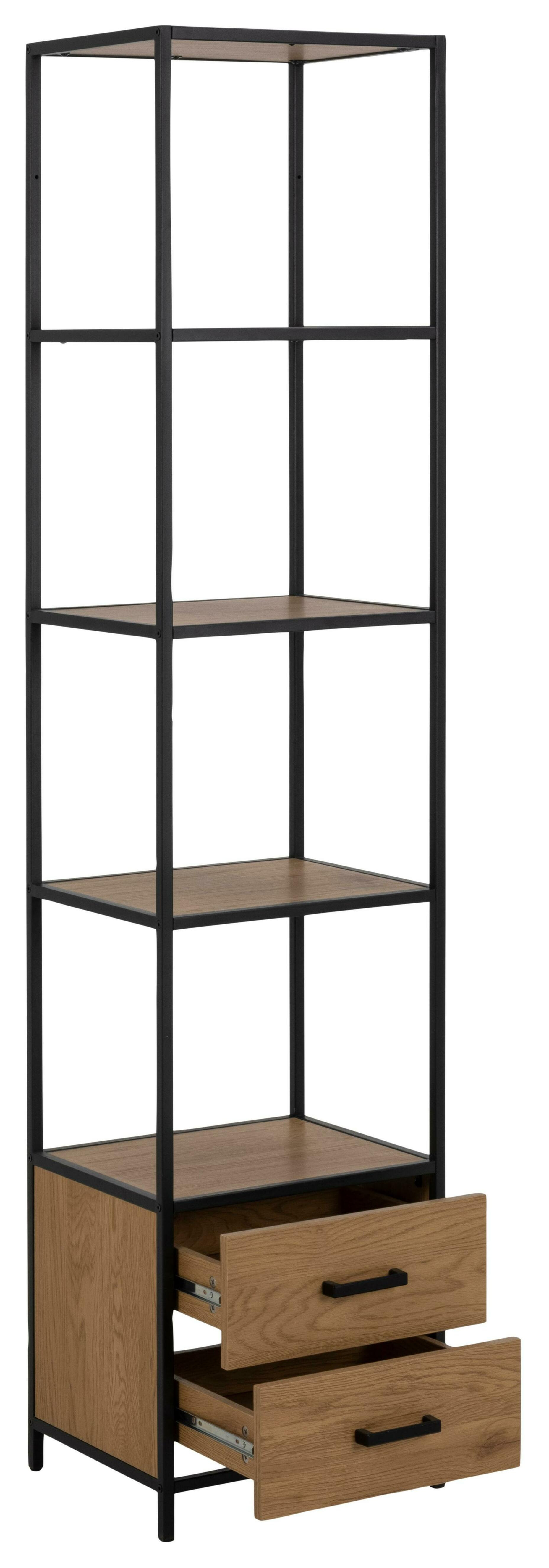 Bendt Wandrek 'Holger' Met 2 lades, Eiken en metaal, 185 x 42cm