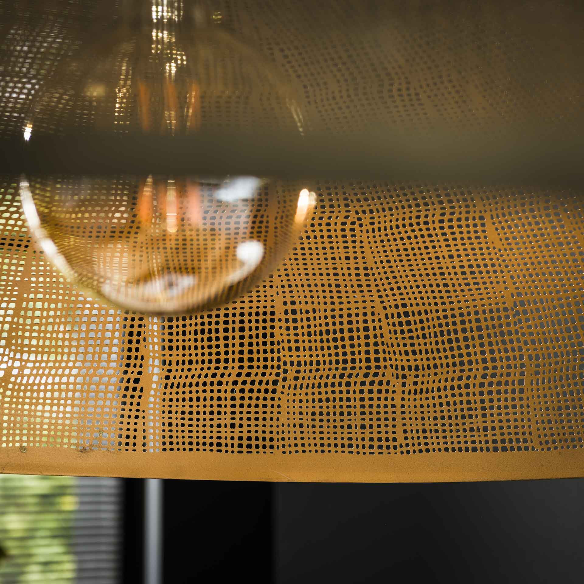 LifestyleFurn Hanglamp 'Aubre' Metaal, Ø90cm, kleur Brons Antiek