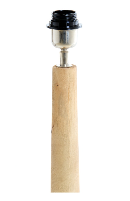 Light & Living Vloerlamp 'Jovany' Mangohout, 135cm, kleur Naturel (excl. kap)