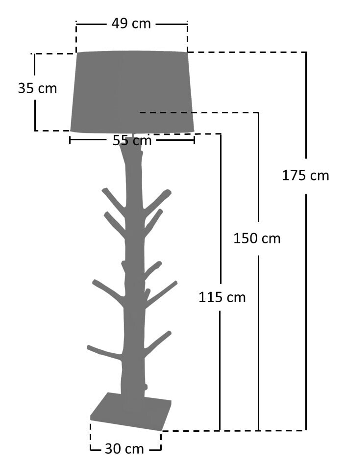 Artistiq Vloerlamp 'Leshae' Drijfhout