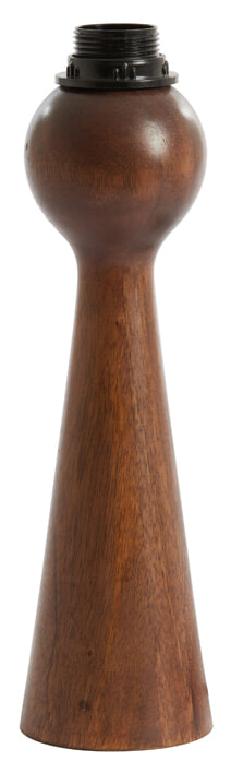 Light & Living Tafellamp 'Festina' Mangohout, 33cm, kleur Bruin (excl. kap)