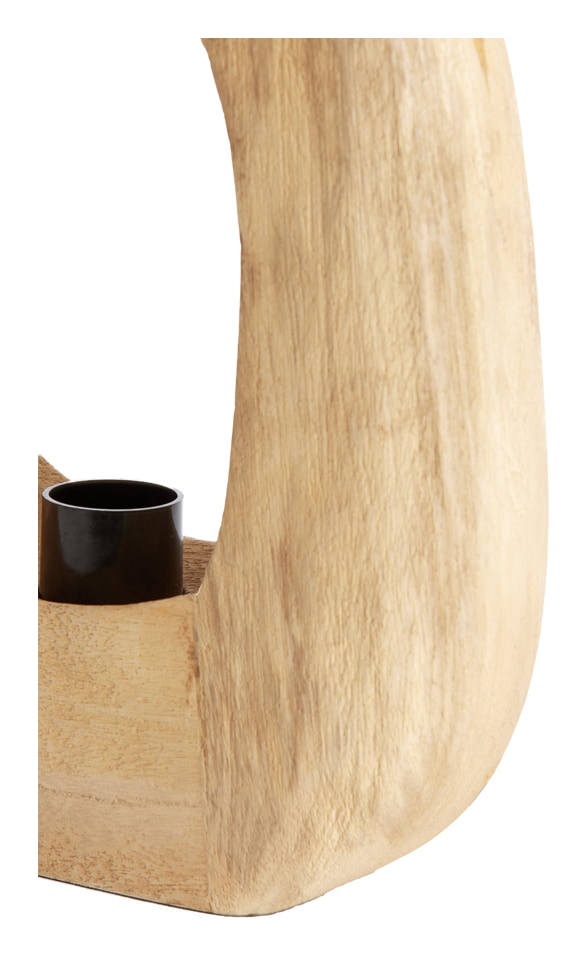 Light & Living Tafellamp 'Kelafo' Mangohout, 30cm, kleur Naturel