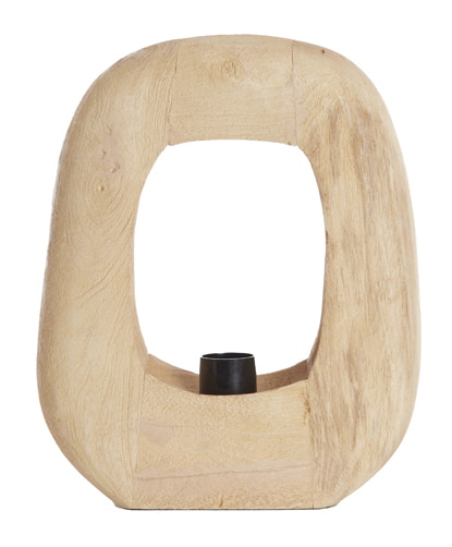 Light & Living Tafellamp 'Kelafo' Mangohout, 30cm, kleur Naturel