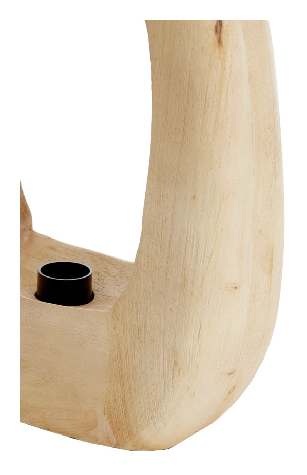 Light & Living Tafellamp 'Kelafo' Mangohout, 40cm, kleur Naturel