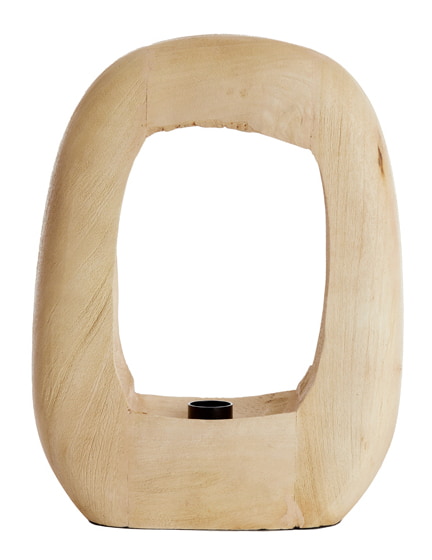 Light & Living Tafellamp 'Kelafo' Mangohout, 40cm, kleur Naturel