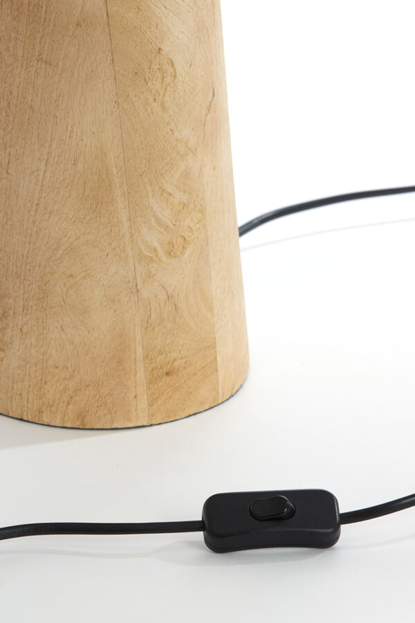 Light & Living Tafellamp 'Baglio' 45cm hoog, kleur Mat Naturel (excl. kap)